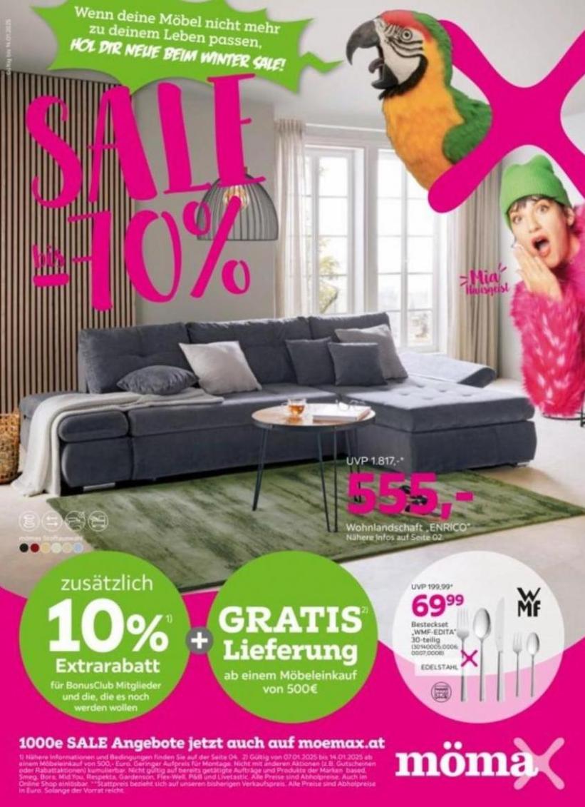 Sale bis -70%. Mömax (2025-01-14-2025-01-14)