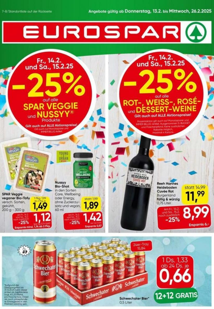 Jetzt sparen mit unseren Deals. Eurospar (2025-02-26-2025-02-26)