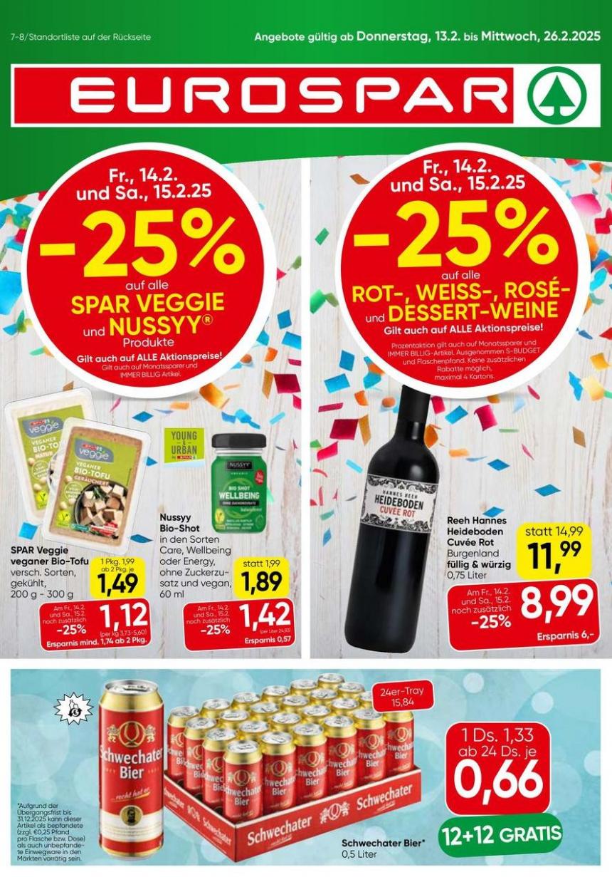 Exklusive Deals und Schnäppchen. Eurospar (2025-02-26-2025-02-26)