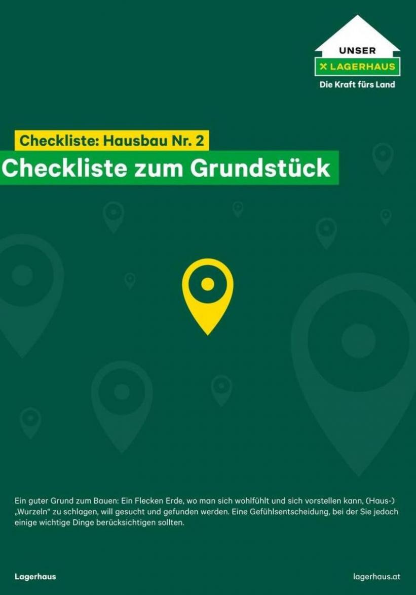 Checkliste Nr. 2 - Hausbau - Grundstück. Lagerhaus Graz Land (2025-03-04-2025-03-04)