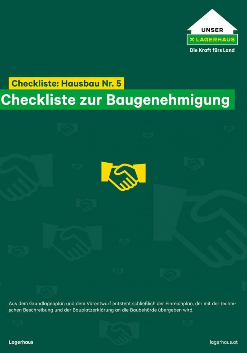 Checkliste Nr. 5 - Hausbau - Baugenehmigung. Lagerhaus Graz Land (2025-03-04-2025-03-04)